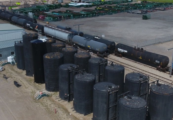 Used Oil Pickup and Storage Tanks for the Railroad