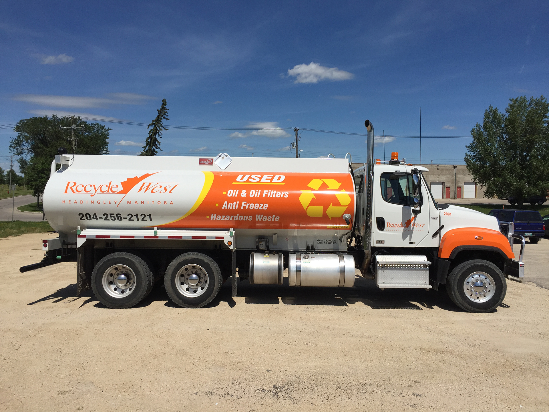 Vac truck services in Edmonton by Recycle West